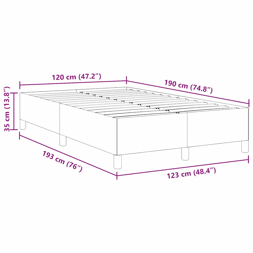 Κρεβάτι με ελατήρια Κρεμ 120 x 190 cm Υφασμάτινο Κορντουρά - Pakobazaar