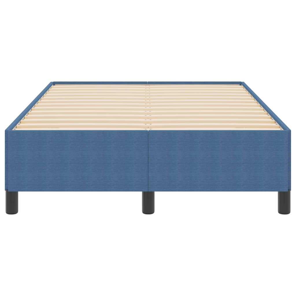 Κρεβάτι με ελατήρια Μπλε 120 x 190 cm Υφασμάτινο Κορντουρά - Pakobazaar