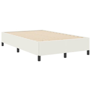 Κρεβάτι με ελατήρια Κρεμ 120 x 200 cm Υφασμάτινο Κορντουρά - Pakobazaar