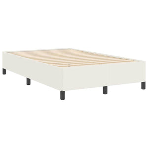 Κρεβάτι με ελατήρια Κρεμ 120 x 200 cm Υφασμάτινο Κορντουρά - Pakobazaar