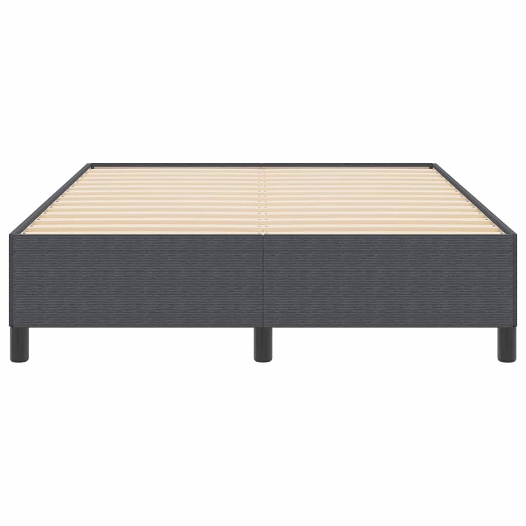 Κρεβάτι με ελατήρια Σκούρο Γκρι 140 x 190 cm - Pakobazaar