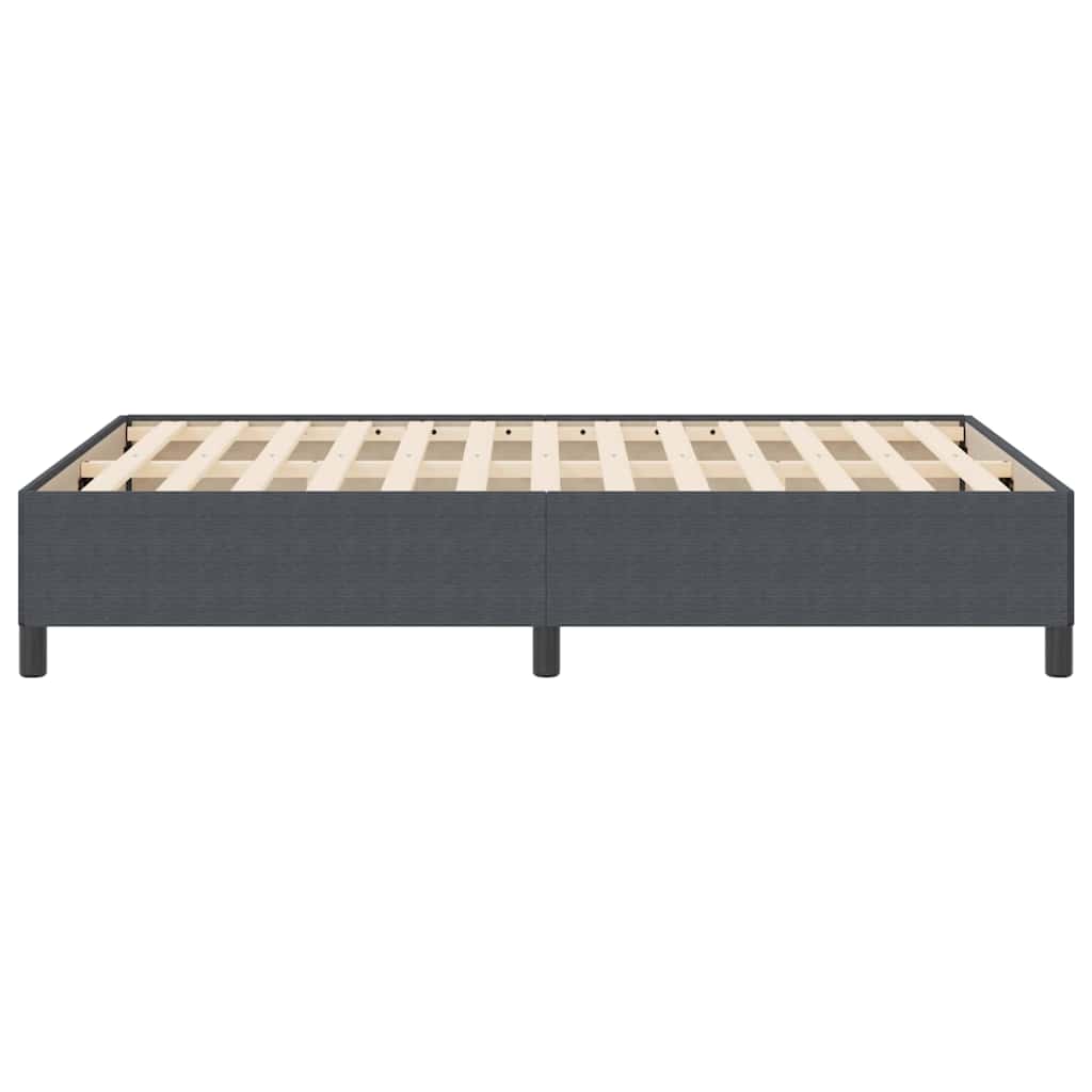 Κρεβάτι με ελατήρια Σκούρο Γκρι 140 x 190 cm - Pakobazaar