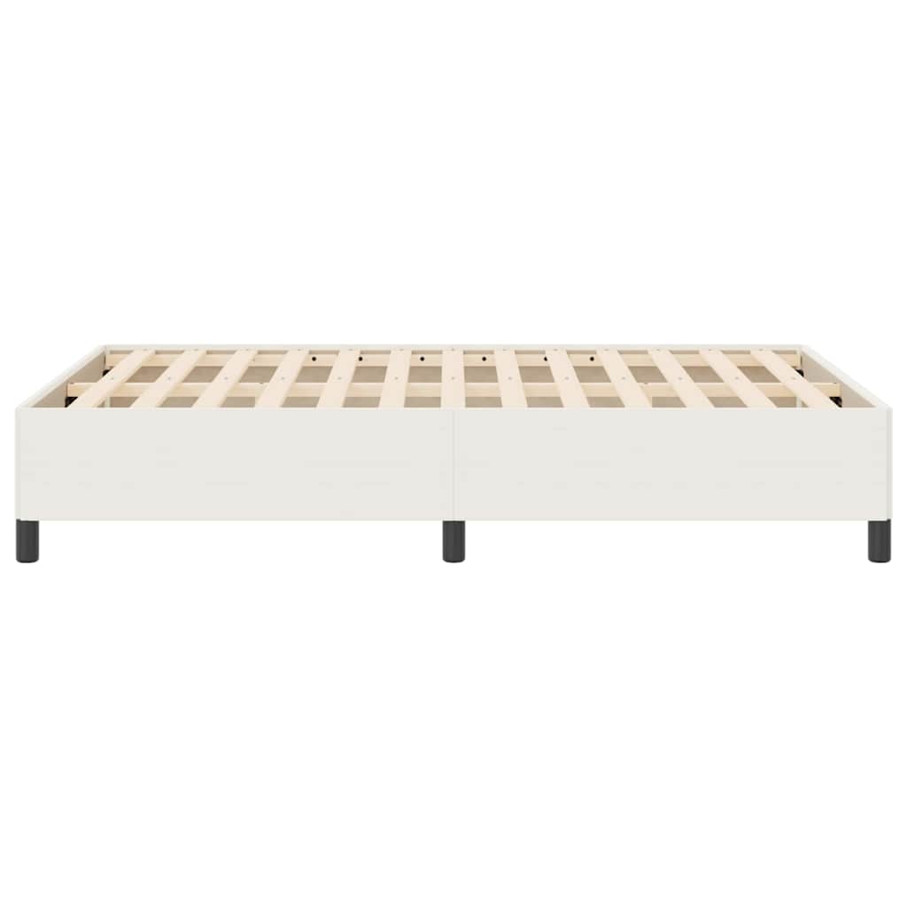 Κρεβάτι με ελατήρια Κρεμ 140 x 200 cm Υφασμάτινο Κορντουρά - Pakobazaar