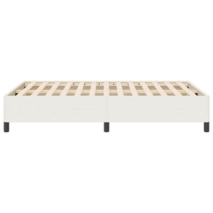 Κρεβάτι με ελατήρια Κρεμ 140 x 200 cm Υφασμάτινο Κορντουρά - Pakobazaar