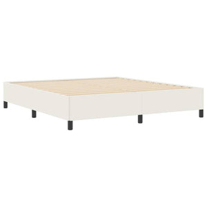 Κρεβάτι με ελατήρια Κρεμ 180 x 200 cm Υφασμάτινο Κορντουρά