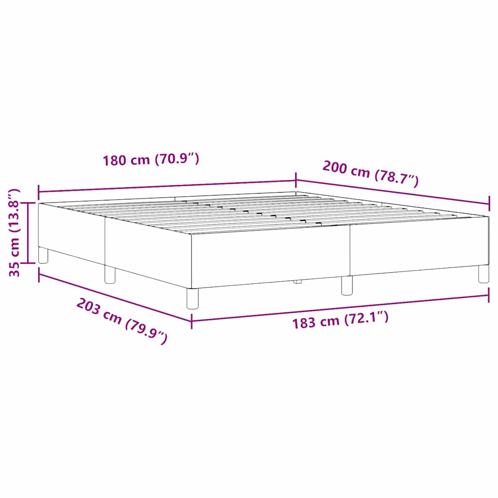 Κρεβάτι με ελατήρια Κρεμ 180 x 200 cm Υφασμάτινο Κορντουρά - Pakobazaar