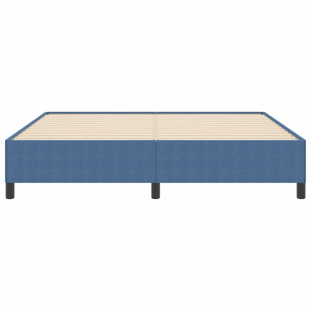 Κρεβάτι με ελατήρια Μπλε 180 x 200 cm Υφασμάτινο Κορντουρά - Pakobazaar