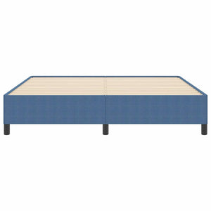 Κρεβάτι με ελατήρια Μπλε 180 x 200 cm Υφασμάτινο Κορντουρά - Pakobazaar