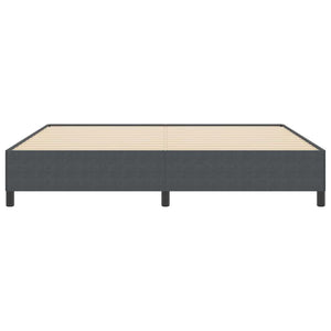Κρεβάτι με ελατήρια Σκούρο Γκρι 200 x 200 cm - Pakobazaar
