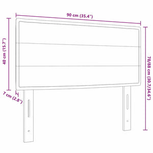 Κεφαλάρι Σκούρο Καφέ 90 cm ύφασμα - Pakobazaar