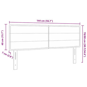 Κεφαλάρι Ανοιχτό γκρι 144 cm ύφασμα - Pakobazaar