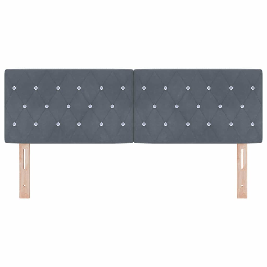 Κεφαλάρι Σκούρο Γκρι 144 cm Βελούδο - Pakobazaar