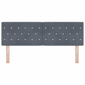 Κεφαλάρι Σκούρο Γκρι 144 cm Βελούδο - Pakobazaar