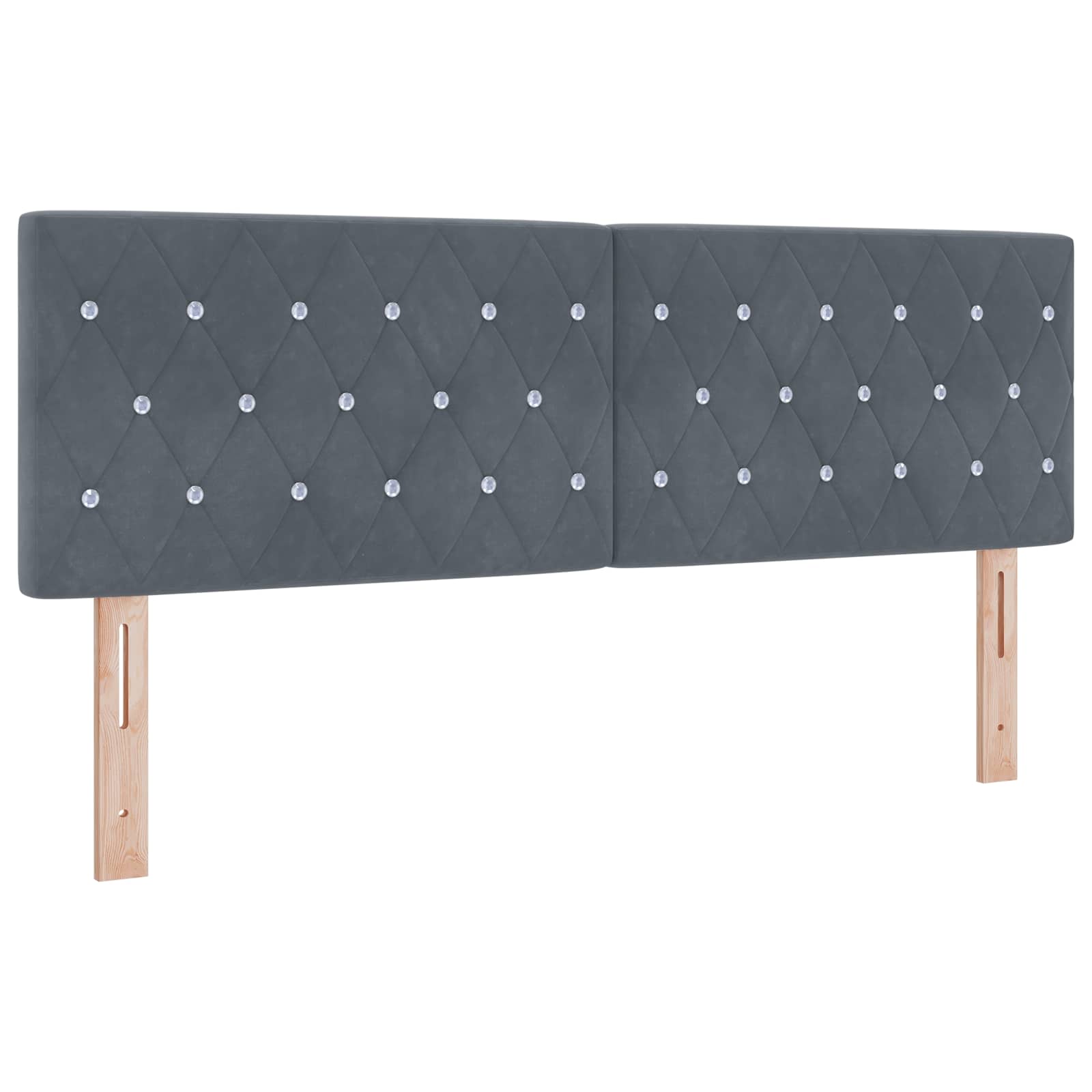 Κεφαλάρι Σκούρο Γκρι 160 cm Βελούδο - Pakobazaar