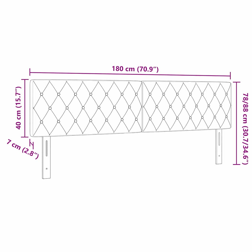 Κεφαλάρι Σκούρο Μπλε 180 cm Βελούδο - Pakobazaar