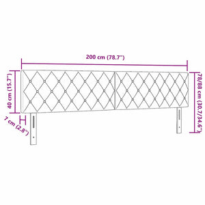 Κεφαλάρι Σκούρο Πράσινο 200 cm Βελούδο - Pakobazaar