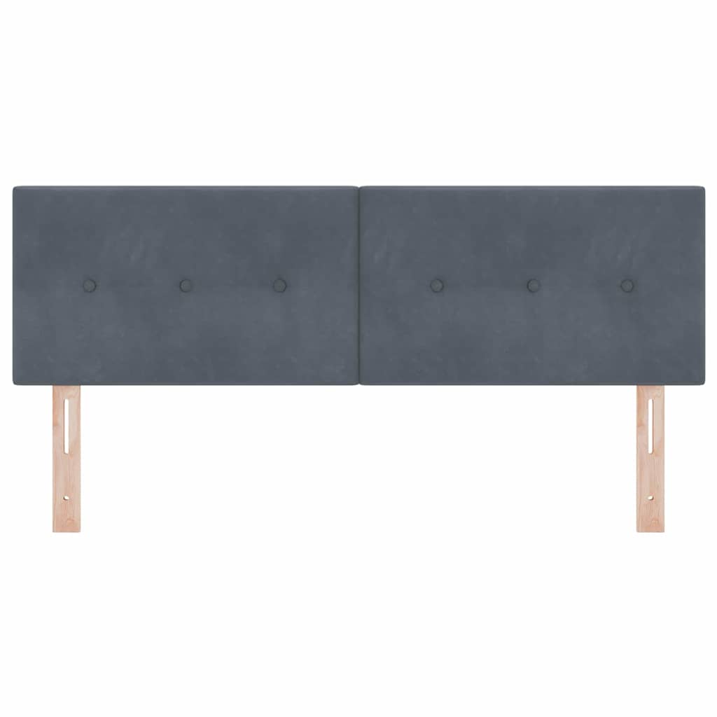 Κεφαλάρι Σκούρο Γκρι 144 cm Βελούδο - Pakobazaar