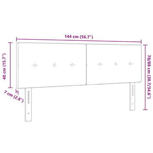 Κεφαλάρι Σκούρο Μπλε 144 cm Βελούδο - Pakobazaar