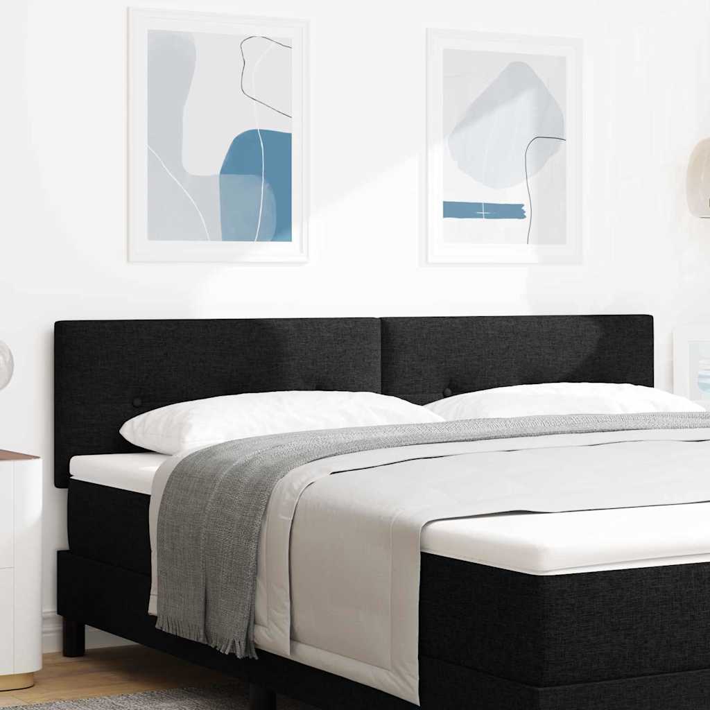 Ρυθμιζόμενη Κρεβατοκεφαλή με κεφαλάρι Μαύρο 180 cm ύφασμα - Pakobazaar