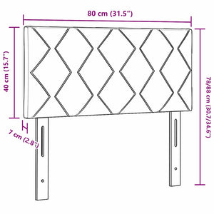 Κεφαλάρι Σκούρο Καφέ 80 cm ύφασμα - Pakobazaar