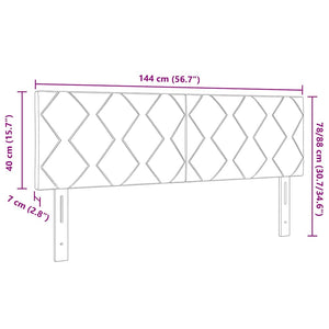 Κεφαλάρι Ανοιχτό γκρι 144 cm ύφασμα - Pakobazaar