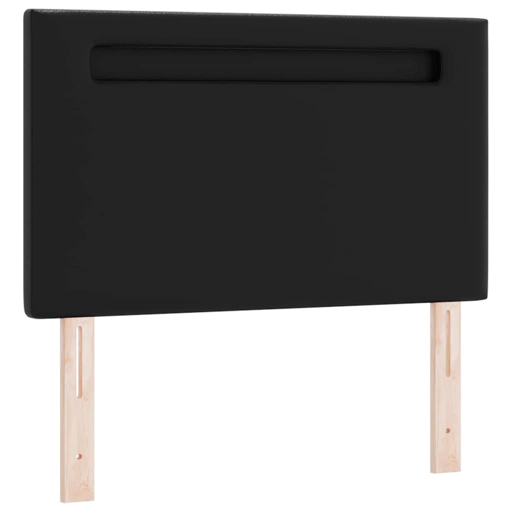 LED κεφαλάρι Μαύρο 90 cm Τεχνητό Δέρμα - Pakobazaar