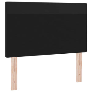 LED κεφαλάρι Μαύρο 90 cm Τεχνητό Δέρμα - Pakobazaar