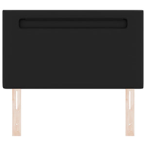 LED κεφαλάρι Μαύρο 90 cm Τεχνητό Δέρμα - Pakobazaar