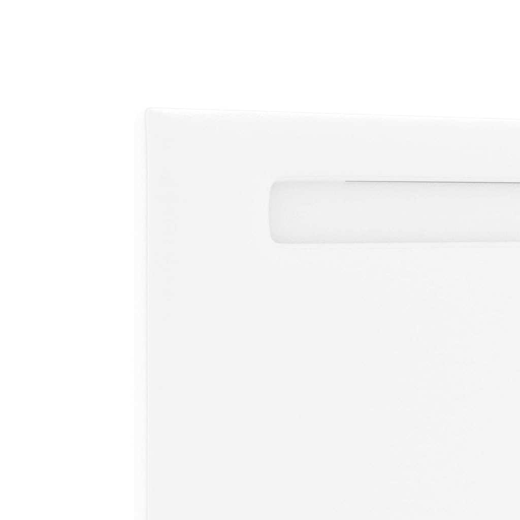 LED κεφαλάρι Λευκό 100 cm Τεχνητό Δέρμα