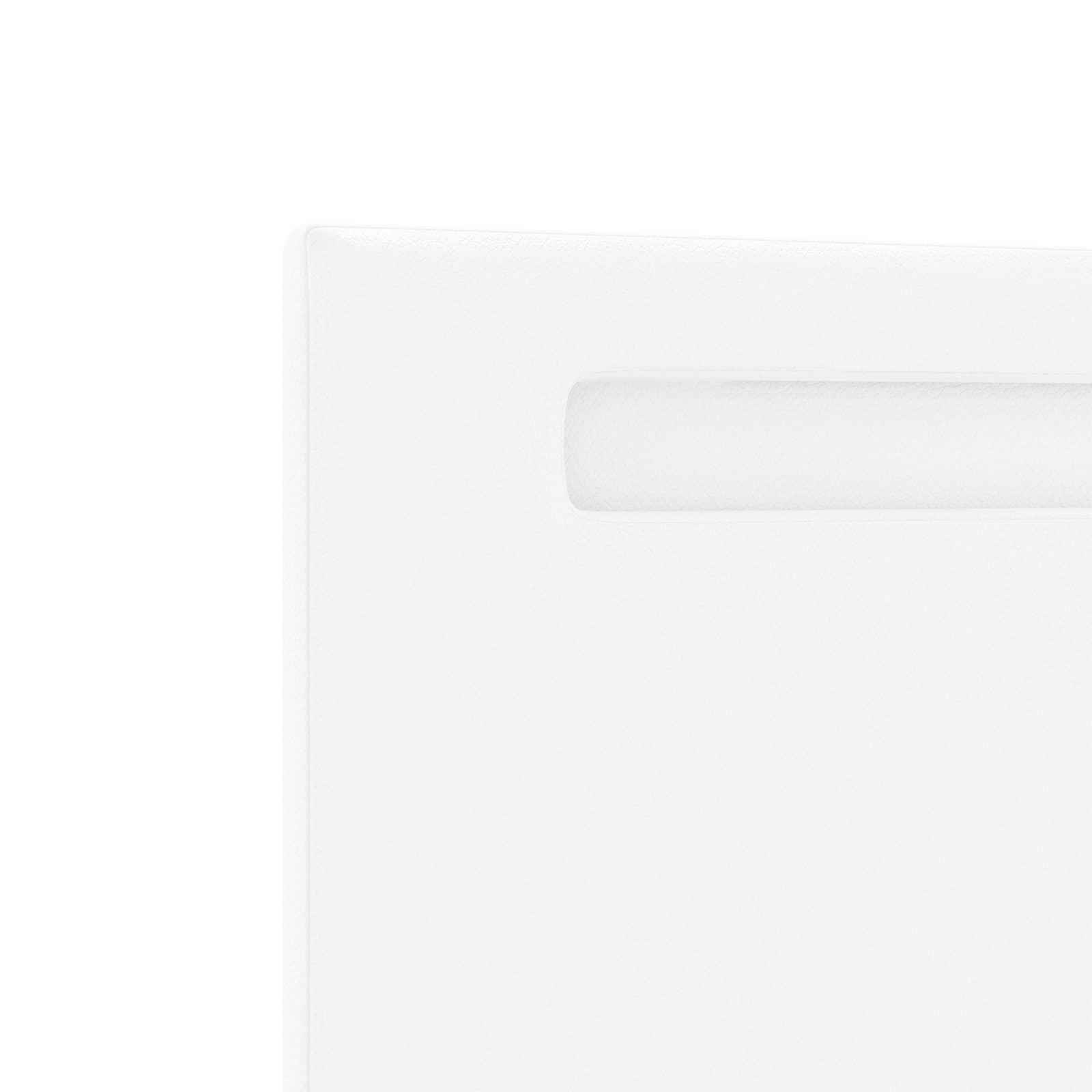 LED κεφαλάρι Λευκό 144 cm Τεχνητό Δέρμα