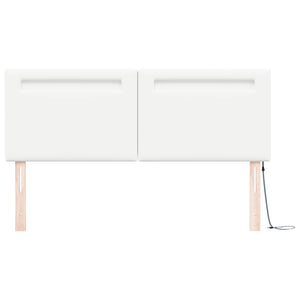 LED κεφαλάρι Λευκό 144 cm Τεχνητό Δέρμα