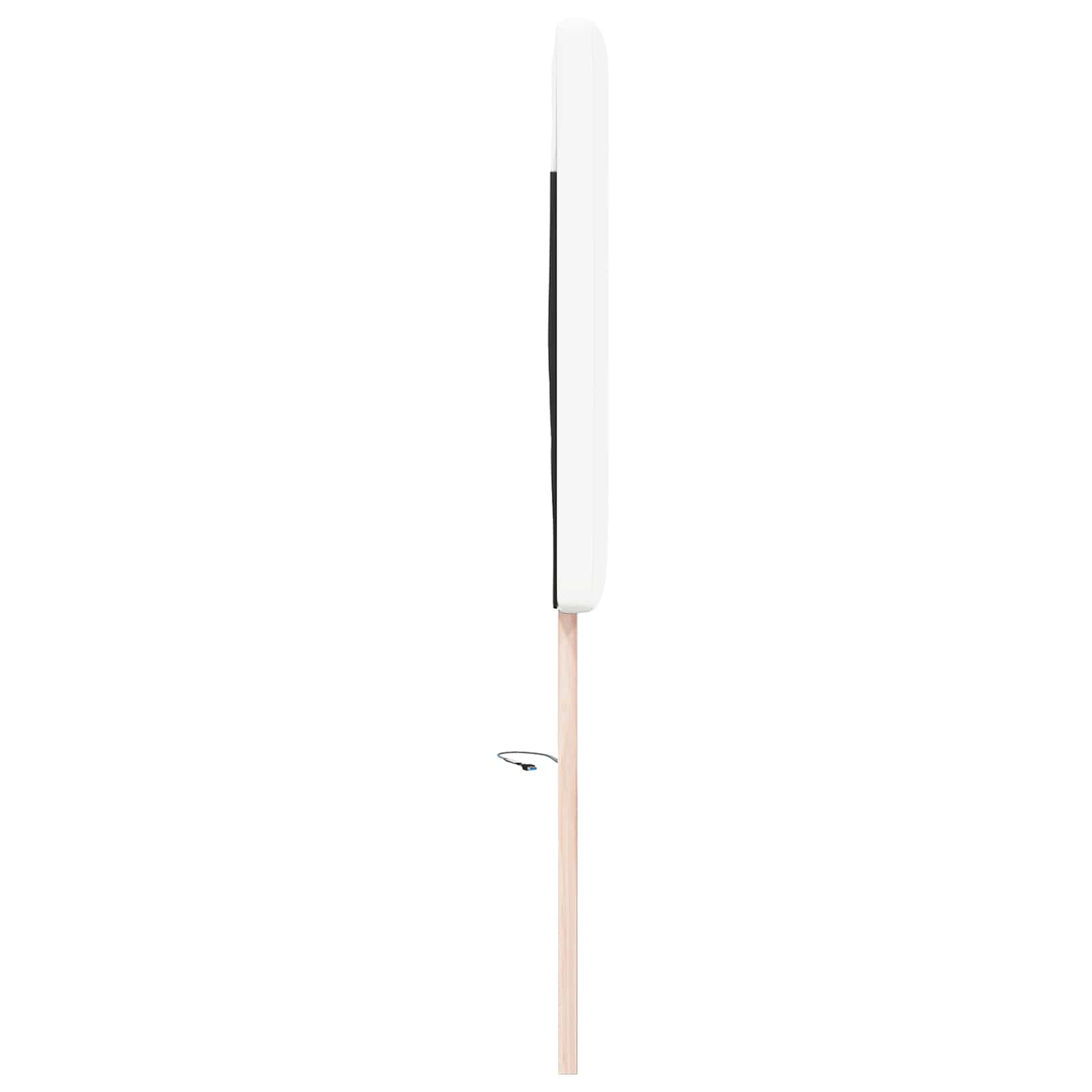 LED κεφαλάρι Λευκό 144 cm Τεχνητό Δέρμα