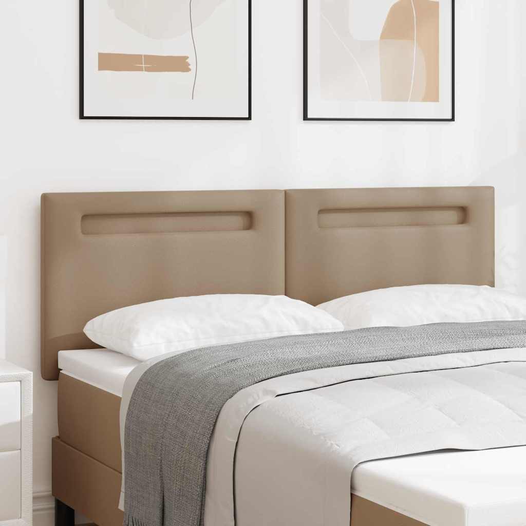 LED κεφαλάρι Καπουτσίνο 144 cm Τεχνητό Δέρμα