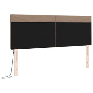 LED κεφαλάρι Καπουτσίνο 144 cm Τεχνητό Δέρμα