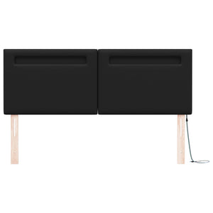 LED κεφαλάρι Μαύρο 160 cm Τεχνητό Δέρμα