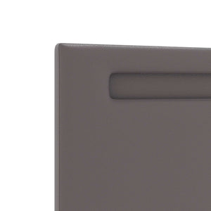 LED κεφαλάρι Γκρι 160 cm Τεχνητό Δέρμα