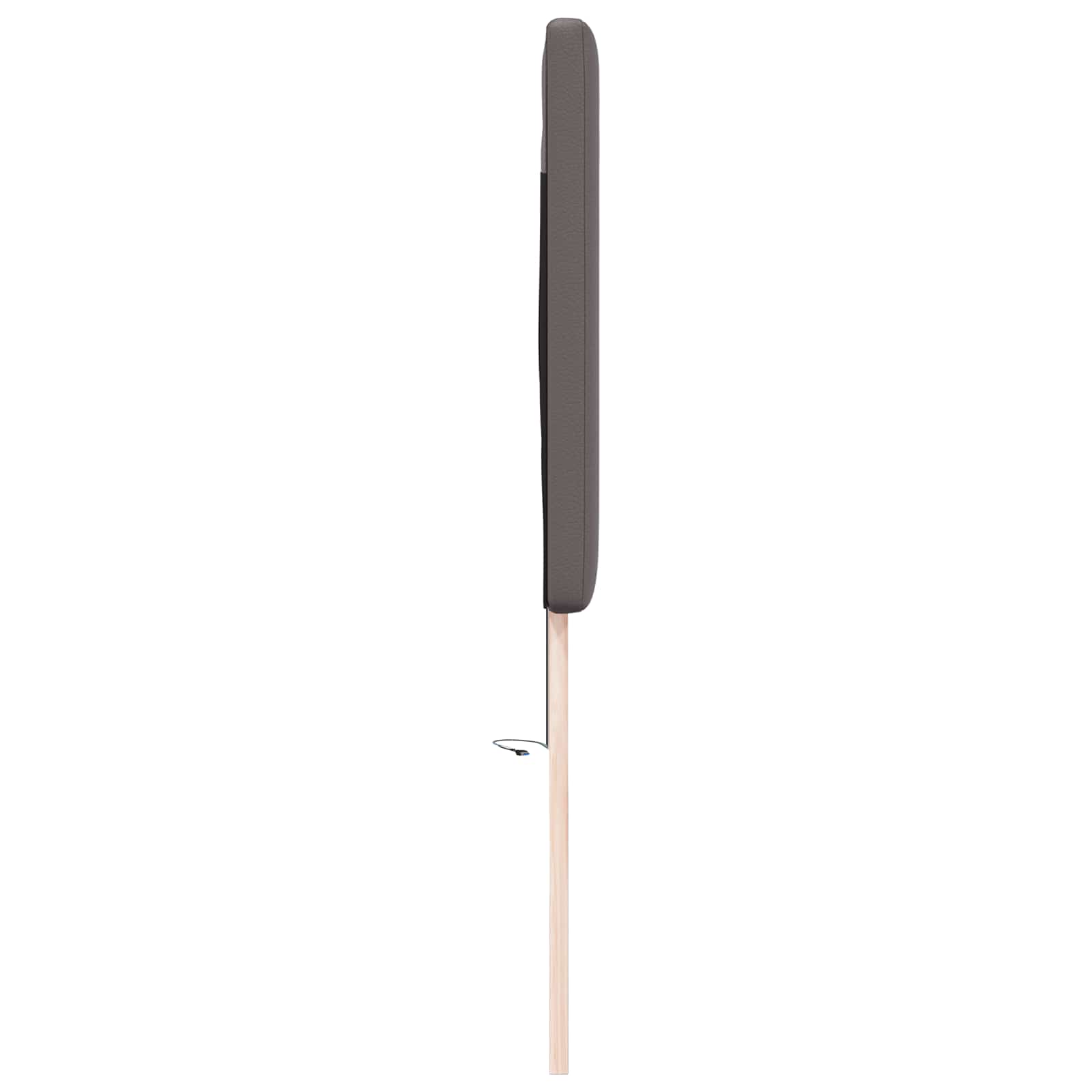 LED κεφαλάρι Γκρι 180 cm Τεχνητό Δέρμα
