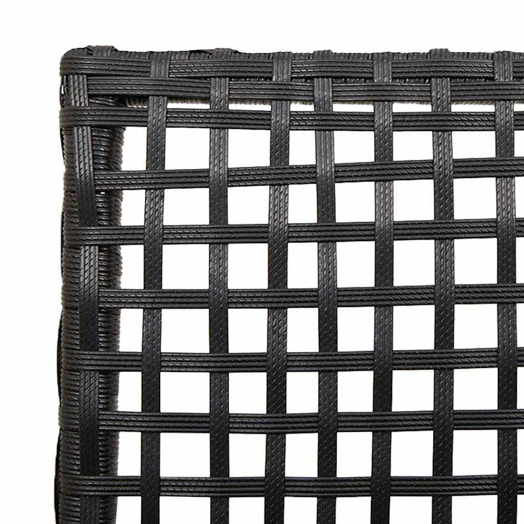 Καρέκλα Κήπου 2 pcs Μαύρο 55 x 53 x 85 εκ συνθετικό ρατάν