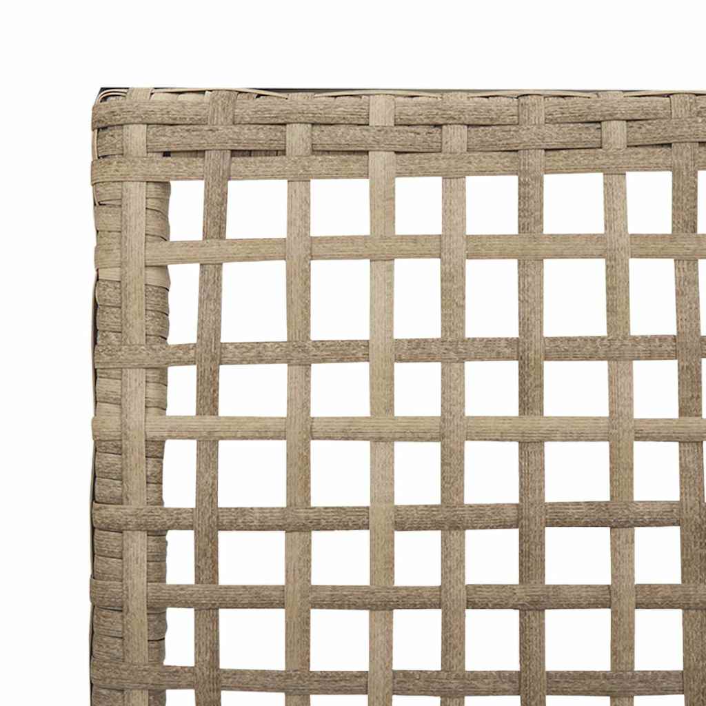 Καρέκλα Κήπου 2 pcs Μπεζ 55 x 53 x 85 εκ συνθετικό ρατάν - Pakobazaar