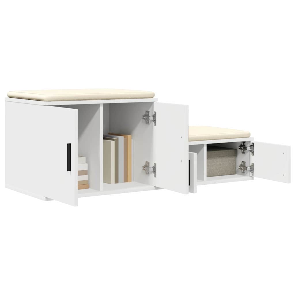 Ντουλάπι αποθήκευσης 2 pcs Λευκό 127 x 41 x 40 εκ
