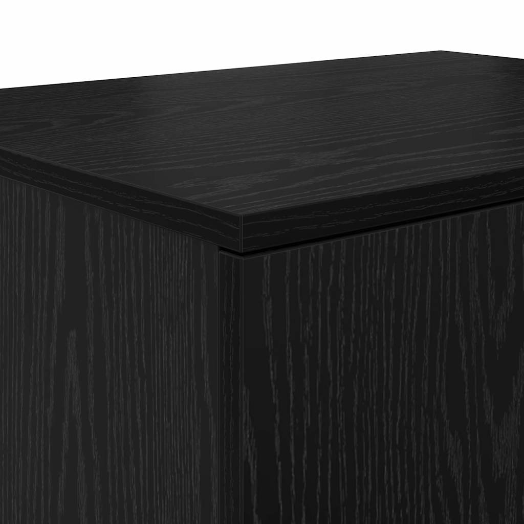 Ντουλάπι αποθήκευσης 2 pcs Μαύρη Οξυά 127 x 41 x 40 εκ