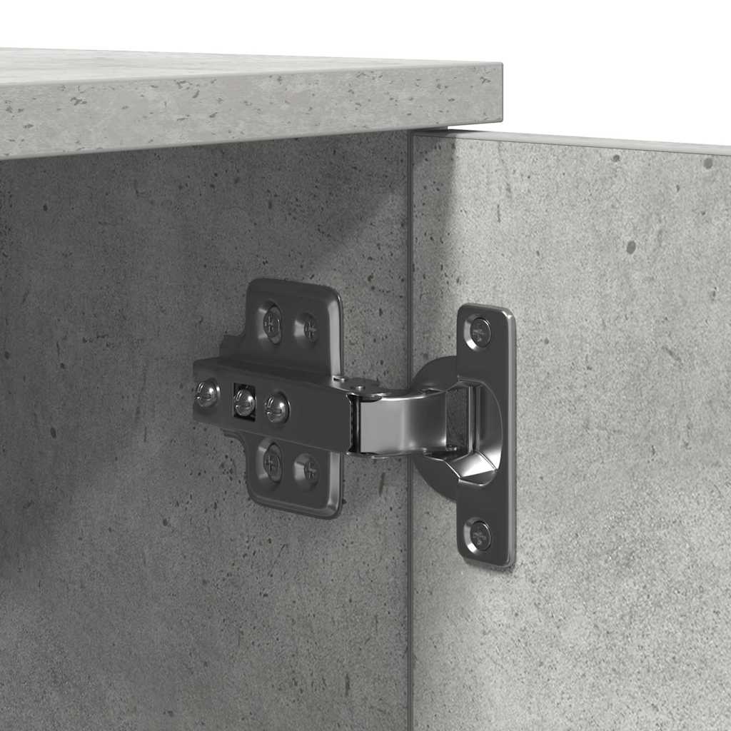 Ντουλάπι αποθήκευσης 2 pcs Σκυρόδεμα Γκρι 127 x 41 x 40 εκ