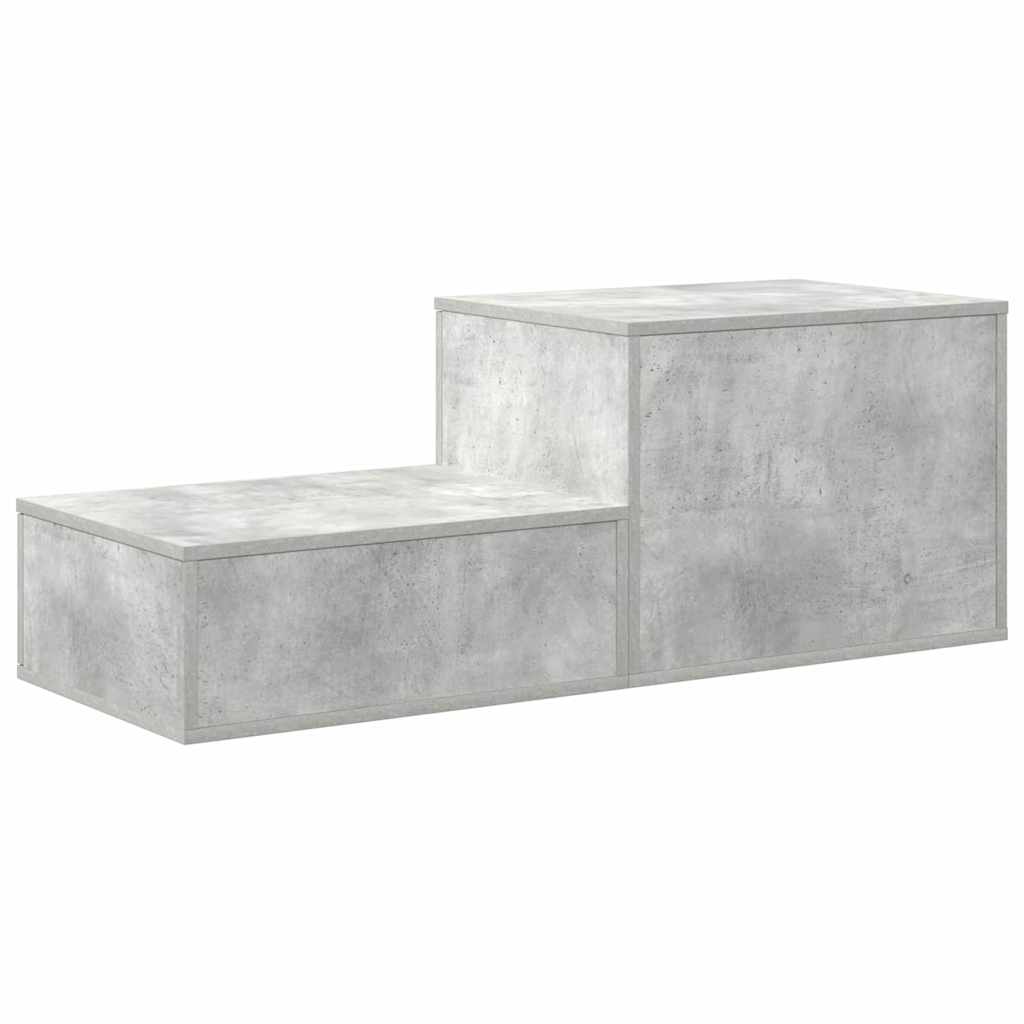 Ντουλάπι αποθήκευσης 2 pcs Σκυρόδεμα Γκρι 127 x 41 x 40 εκ