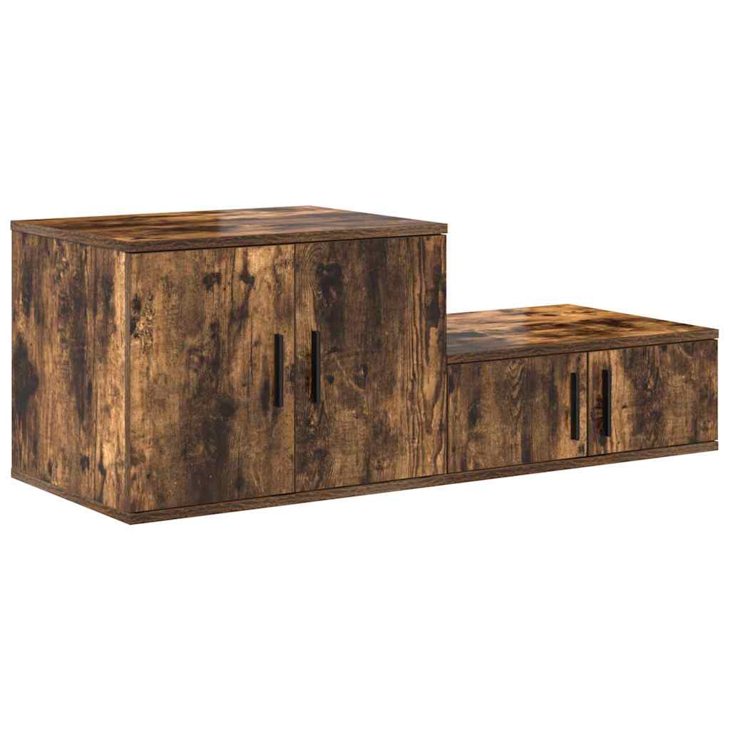 Ντουλάπι αποθήκευσης 2 pcs Καπνιστό Δρύς 127 x 41 x 40 εκ