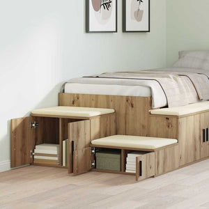 Ντουλάπι αποθήκευσης 2 pcs Artisan Oak 127 x 41 x 40 εκ - Pakobazaar