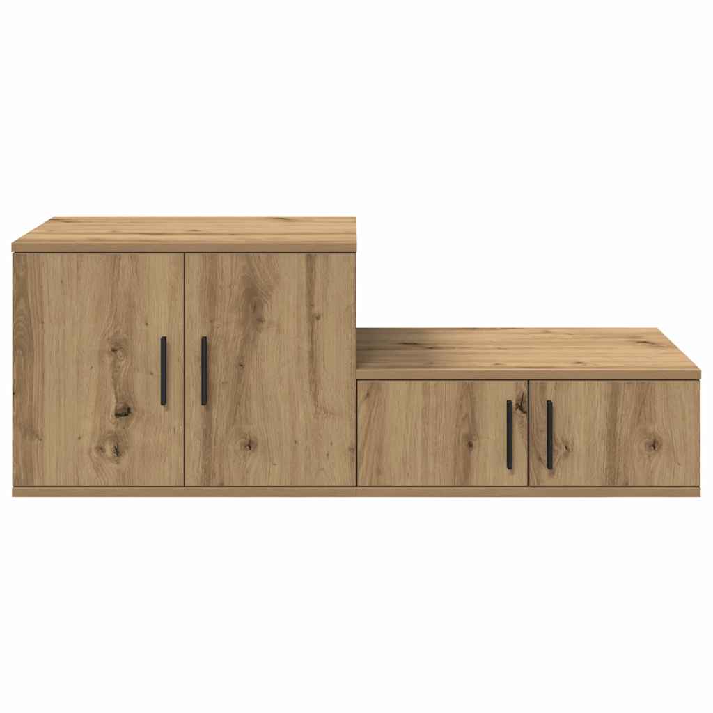 Ντουλάπι αποθήκευσης 2 pcs Artisan Oak 127 x 41 x 40 εκ - Pakobazaar