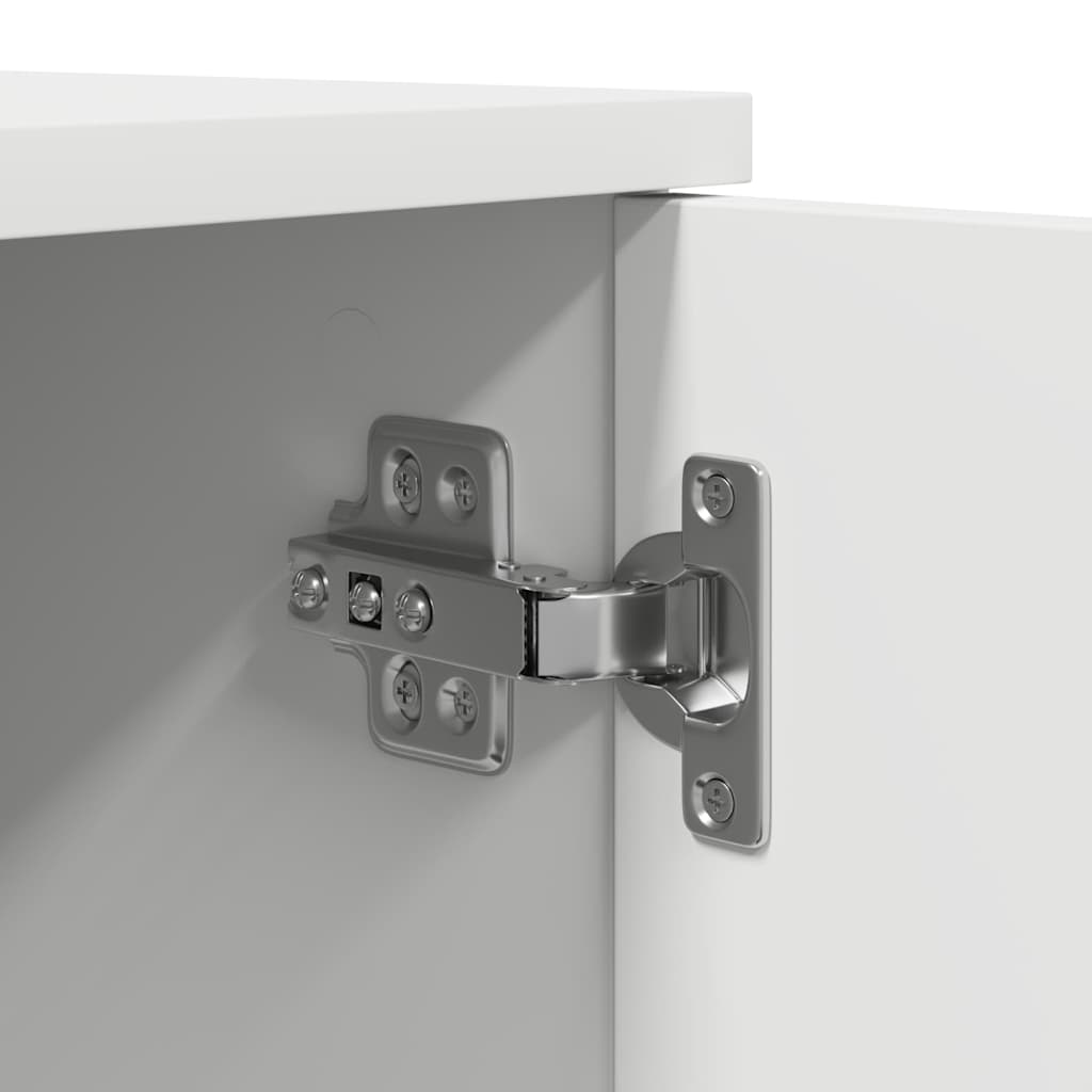 Ντουλάπι αποθήκευσης 2 pcs Λευκό 118 x 41 x 40 εκ