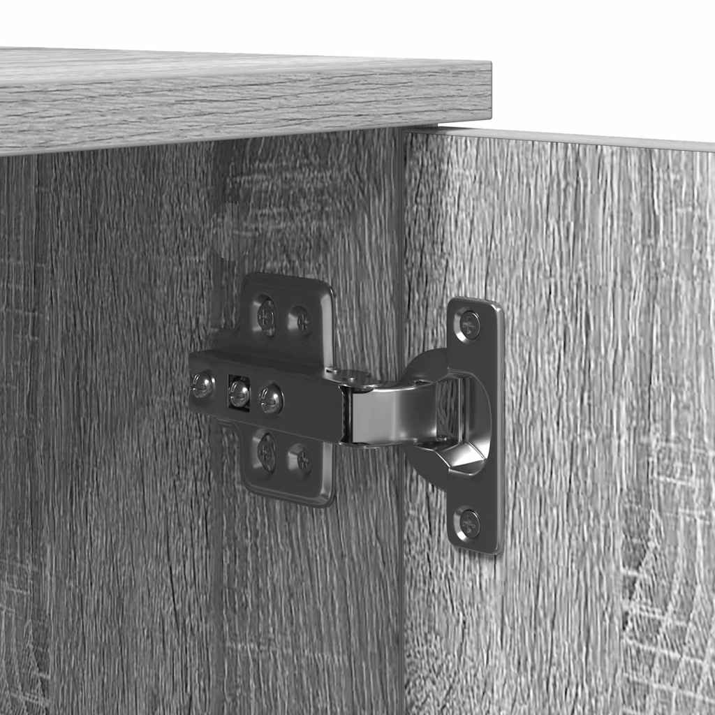 Ντουλάπι αποθήκευσης 2 pcs Γκρίζο Σονομα 118 x 41 x 40 εκ