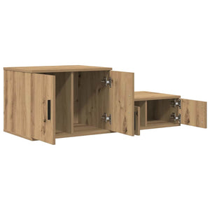 Ντουλάπι αποθήκευσης 2 τμχ. Artisan Oak 118 x 41 x 40 εκ