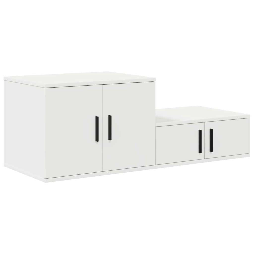 Ντουλάπι αποθήκευσης 2 pcs Λευκό 108 x 41 x 40 εκ
